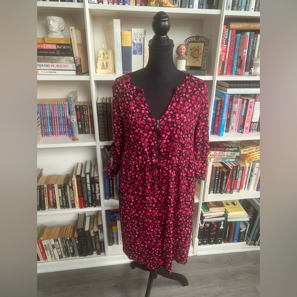 Torrid Heart Print Challis Dress